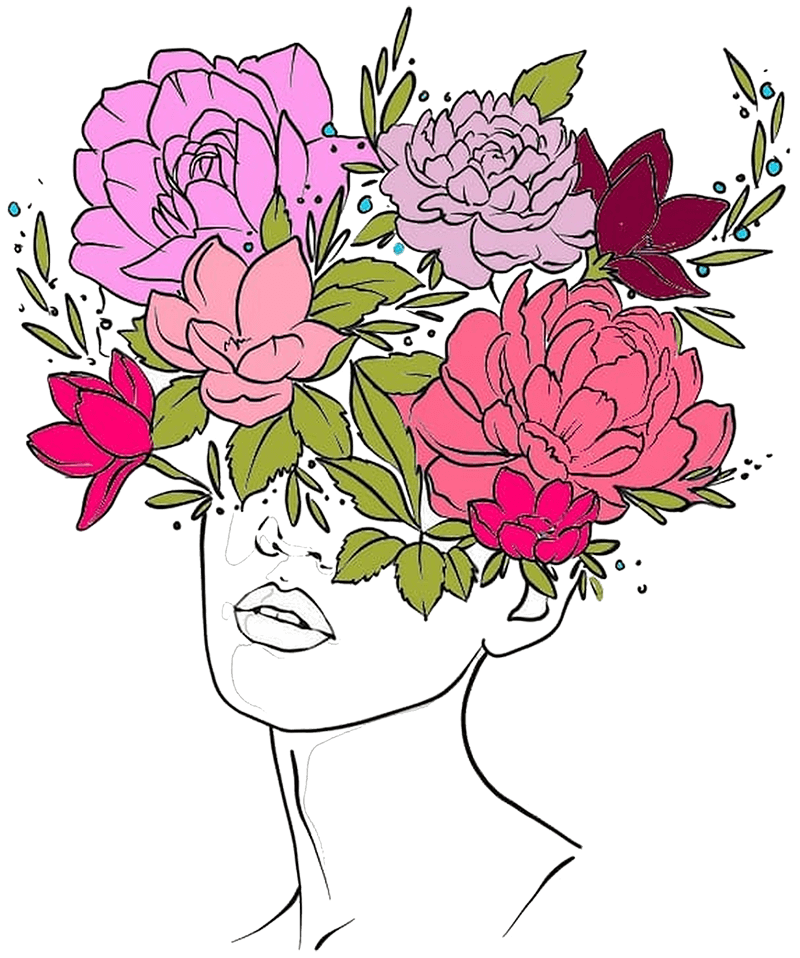 illustration-femme-avec-fleurs-sur-la-tete